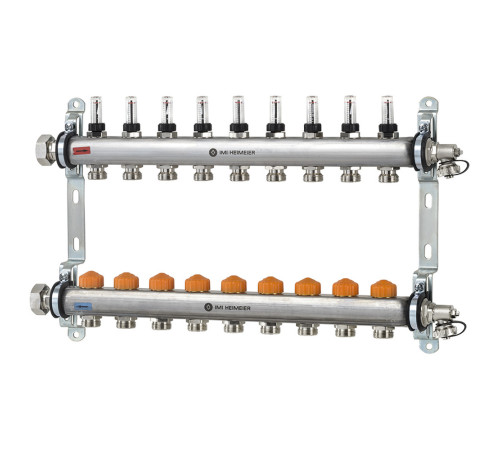 Коллектор распределительный Heimeier Dynacon Eclipse 9 контуров 9340-09.800