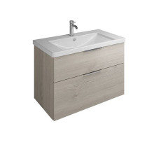 Тумба с раковиной Burgbad Eqio 93х49х64.5 см подвесная фланелевый дуб SEYQ093F2632C001*1
