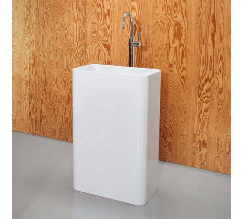 Раковина напольная Bette Art Monolith 60х40х90 см без отверстия белая A183-000