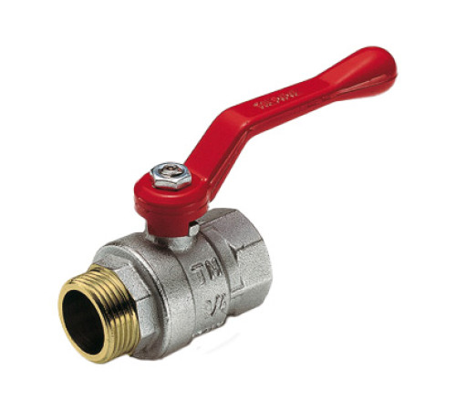 Кран шаровой Tiemme MISTRAL 1 1/2 вн/нар ручка-рычаг 2360029