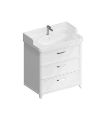 Тумба напольная Kerama Marazzi Pompei 80 см 3 ящика белый глянцевый PO.N.80.3\WHT