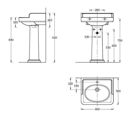 Раковина Kerama Marazzi Pompei 60х50х26.5 см подвесная мебельная белый глянцевый PO.wb.60