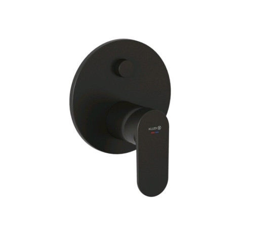 Смеситель для душа Kludi X1 однорычажный на 2 потребителя черный матовый 327593975