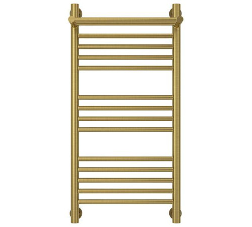 Полотенцесушитель водяной Сунержа Богема+ с 1 полкой 400x800 мм состаренная латунь 051-0223-8040