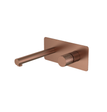 Смеситель для душа встраиваемый Boheme Stick с изливом 18.5 см матовая бронза 125-BRB