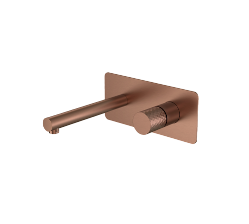Смеситель для душа встраиваемый Boheme Stick с изливом 18.5 см матовая бронза 125-BRB