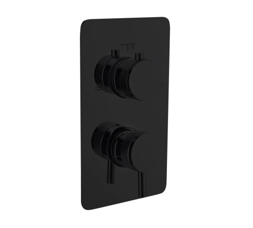 Смеситель термостатический встраиваемый Boheme Cell на 3 потребителя с внутренней частью black 135-3-B