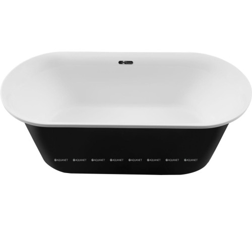 Ванна акриловая Aquanet Family Smart 1700x780 мм со сливом-переливом белый матовый/черный матовый 88778-MW-MB