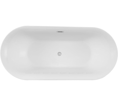 Ванна акриловая Aquanet Family Smart 1700x780 мм со сливом-переливом белый матовый/черный матовый 88778-MW-MB