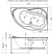 Акриловая ванна Aquanet GRACIOSA 150x90 R правая 00203941