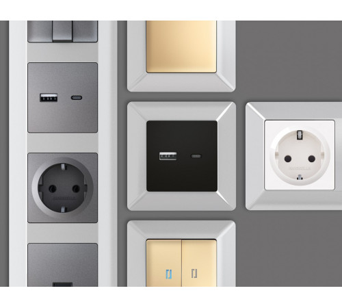 Рамка на 5 постов Ambrella Volt Line AF110405