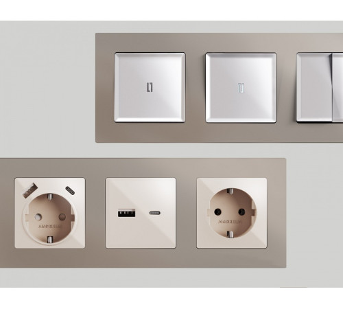 Рамка на 5 постов Ambrella Volt Techno AF220365