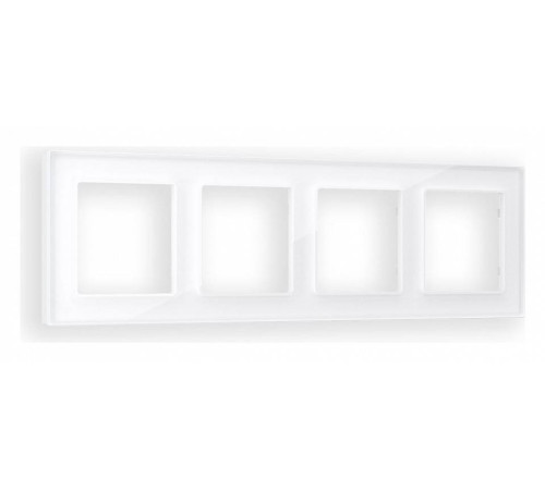 Рамка на 4 поста Ambrella Volt Platos Стекло органическое AF330104