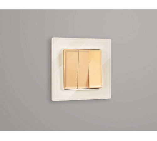 Рамка на 1 пост Ambrella Volt Platos Стекло органическое AF330301