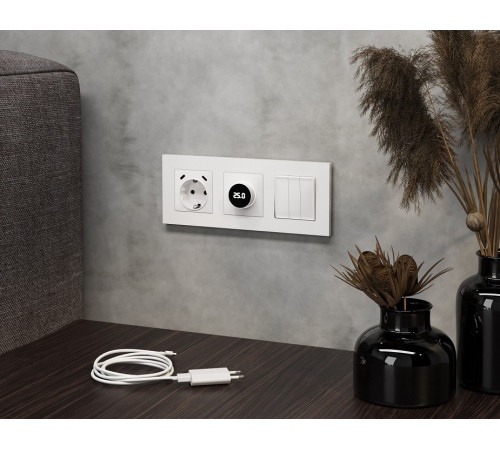 Накладка для терморегулятора электромеханического для теплого пола Ambrella Volt ALFA AP1258