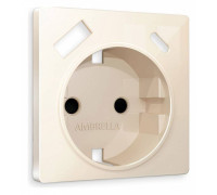 Накладка для розетки с заземлением и со шторками и 2хUSB type A и C Ambrella Volt Quant AP3100
