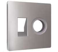 Накладка для ТВ-розетки и RJ-11 или RJ-45 Ambrella Volt ALFA AP5125