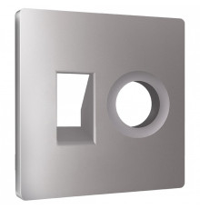 Накладка для ТВ-розетки и RJ-11 или RJ-45 Ambrella Volt ALFA AP5125