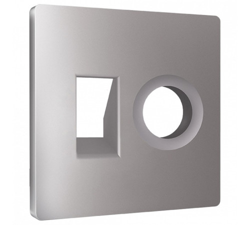 Накладка для ТВ-розетки и RJ-11 или RJ-45 Ambrella Volt ALFA AP5125