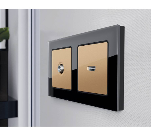 Накладка для ТВ-розетки Ambrella Volt Quant AP6130