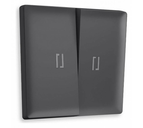 Клавиши для выключателя двухклавишного c подсветкой Ambrella Volt Quant AP9040