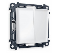 Выключатель двухклавишный без рамки Ambrella Volt Quant MA123010