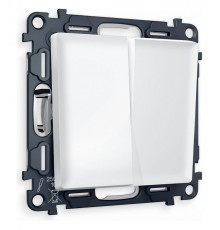 Выключатель двухклавишный без рамки Ambrella Volt Quant MA123010