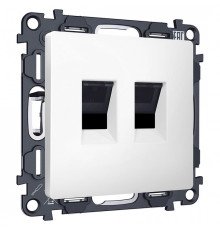 Розетка двойная Ethernet RJ-45 без рамки Ambrella Volt MA MA132110