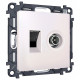 ТВ-розетка и розетка Ethernet RJ-45 без рамки Ambrella Volt MA MA212510