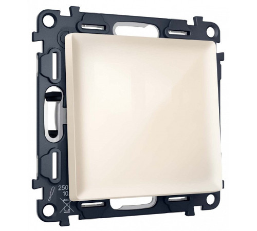 Выключатель двухполюсной самовозвратный без рамки Ambrella Volt MA MA301050