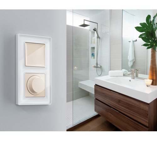 Выключатель двухполюсной самовозвратный без рамки Ambrella Volt MA MA301050