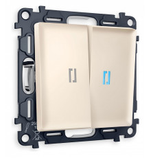 Выключатель проходной двухклавишный с подсветкой Ambrella Volt Quant MA324040