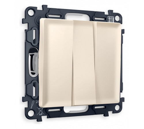 Выключатель трехклавишный без рамки Ambrella Volt Quant MA325010