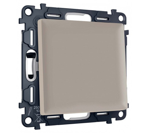 Выключатель двухполюсной самовозвратный без рамки Ambrella Volt MA MA361050