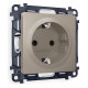 Розетка с заземлением, без рамки Ambrella Volt Quant MA366010