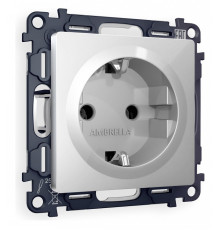 Розетка с заземлением, без рамки Ambrella Volt Quant MA406010