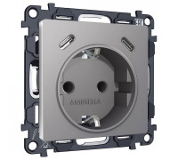 Розетка с заземлением и 2хUSB type C, без рамки Ambrella Volt ALFA MA510510