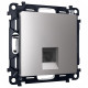 Розетка Ethernet RJ-45 и со шторками, без рамки Ambrella Volt ALFA MA512005