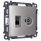 ТВ-розетка и розетка Ethernet RJ-45 без рамки Ambrella Volt ALFA MA512510