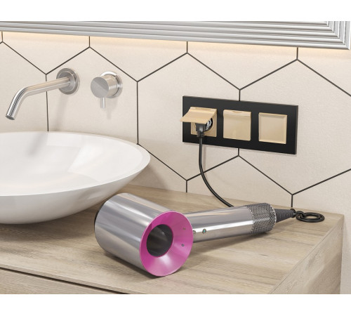 Выключатель двухполюсной самовозвратный без рамки Ambrella Volt MA MA601050