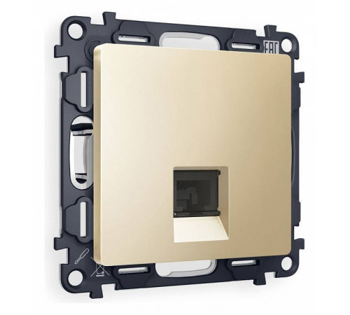 Розетка телефонная RJ-11 со штрокой, без рамки Ambrella Volt Quant MA612030