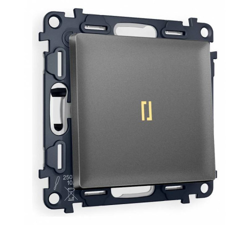 Выключатель проходной одноклавишный с подсветкой Ambrella Volt Quant MA652030