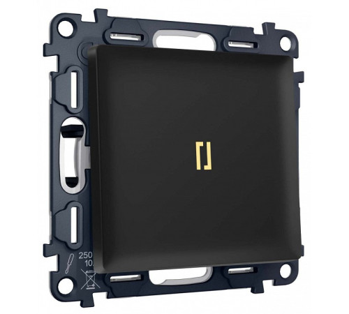 Выключатель самовозвратный одноклавишный с подсветкой, без рамки Ambrella Volt MA MA802050