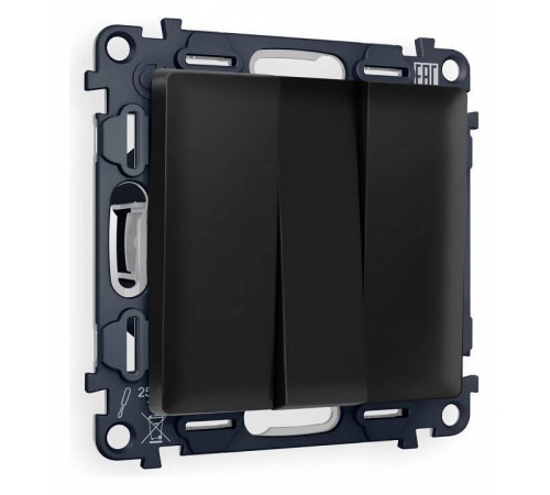 Выключатель трехклавишный без рамки Ambrella Volt Quant MA805010