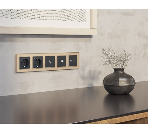 ТВ-розетка без рамки Ambrella Volt ALFA MA913050