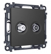 ТВ-розетка и SAT-розетка оконечная без рамки Ambrella Volt ALFA MA913310