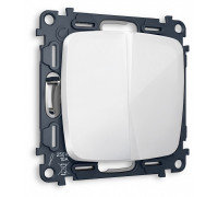 Выключатель проходной двухклавишный без рамки Ambrella Volt MO MO103020