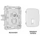 Розетка двойная Ethernet RJ-45 без рамки Ambrella Volt MO MO112010