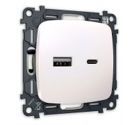 Розетка 2хUSB type A и C без рамки Ambrella Volt Quant MO211010