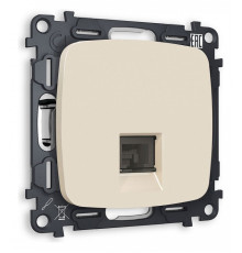 Розетка телефонная RJ-11 со штрокой, без рамки Ambrella Volt Quant MO332030